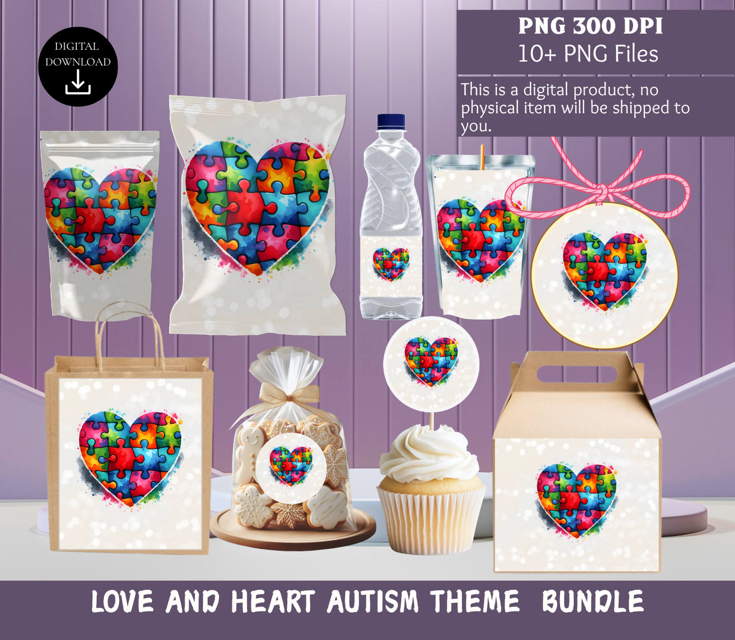 Autism Awareness - Love Puzzle Party Bundle