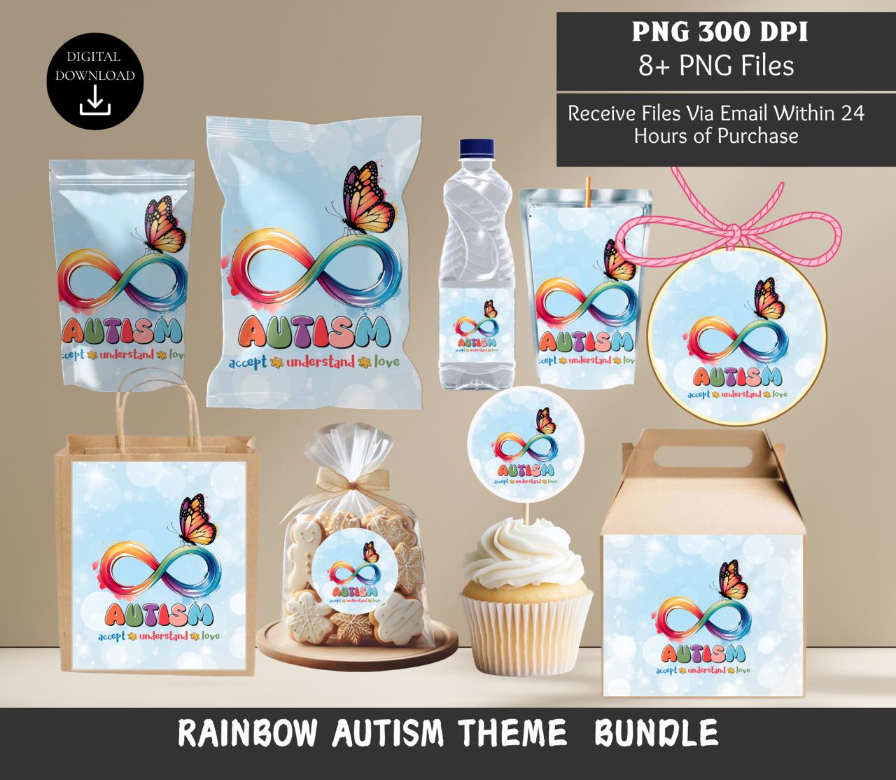 Butterfly Infiniti Autism Awareness Party Bundle