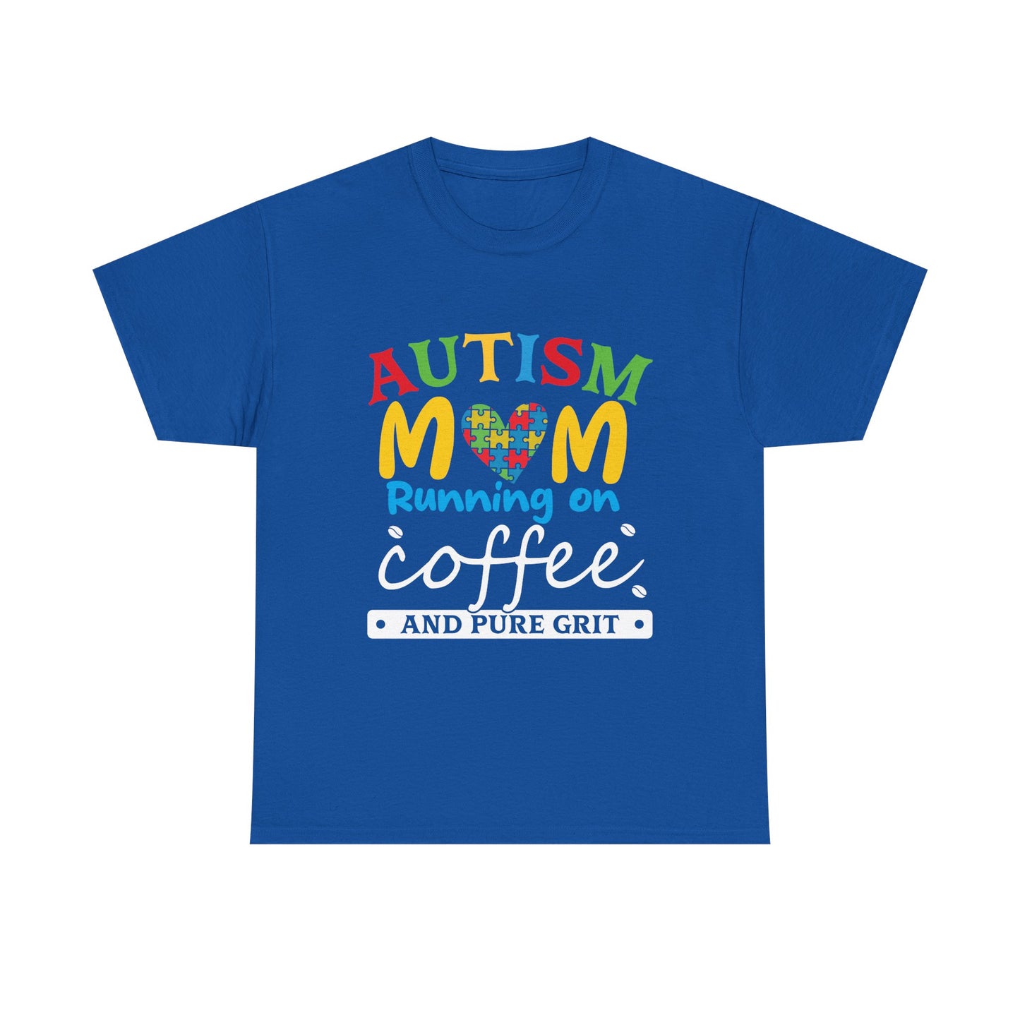 Autism Mom - Runs On Coffee Tee, Autism Awareness Shirt, Support Shirt, Special Needs Mom, Autism Tee