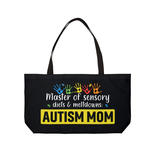 Autism Awareness Weekender Tote Bag, Perfect for Moms, Beach Bag, Travel Tote, Everyday Use, Supportive Gift