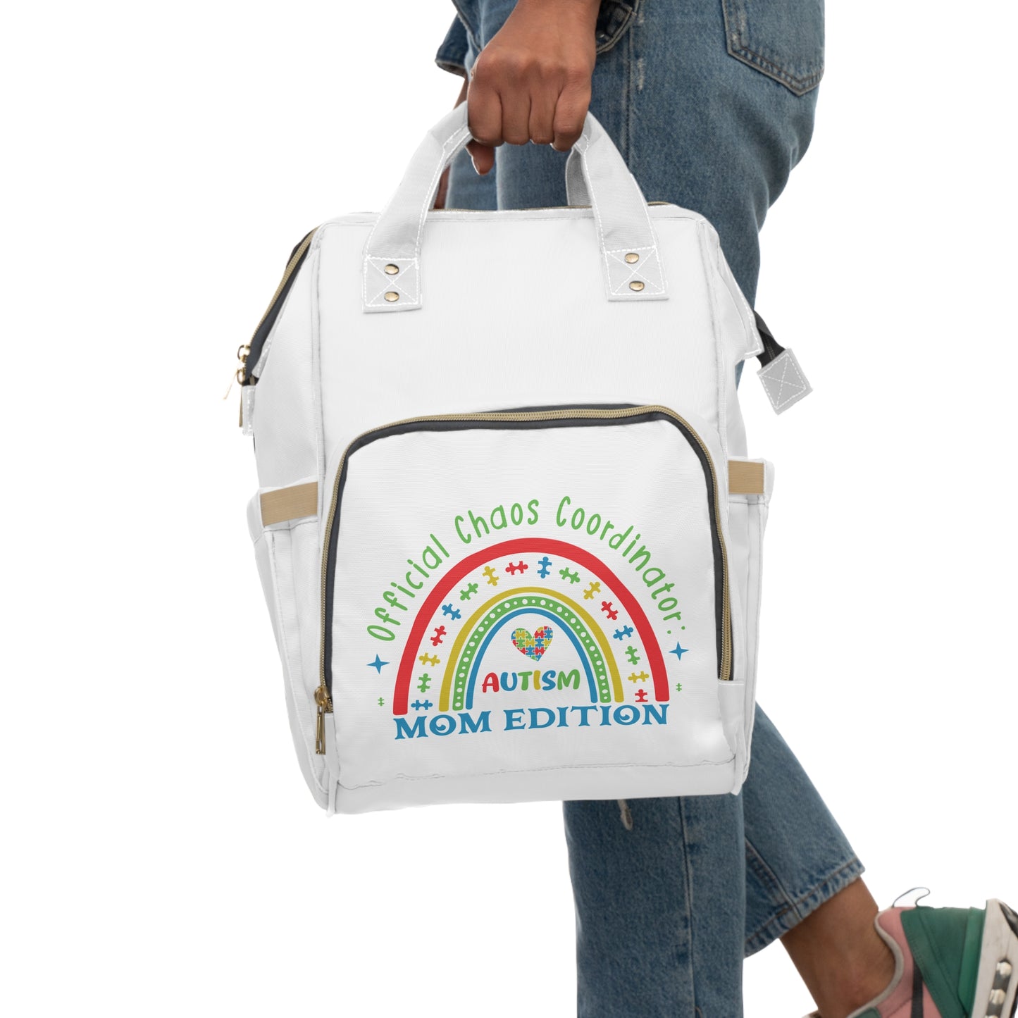 Autism Mom Diaper Backpack - Multifunctional Bag, Stylish Essential, Perfect Gifts for Moms