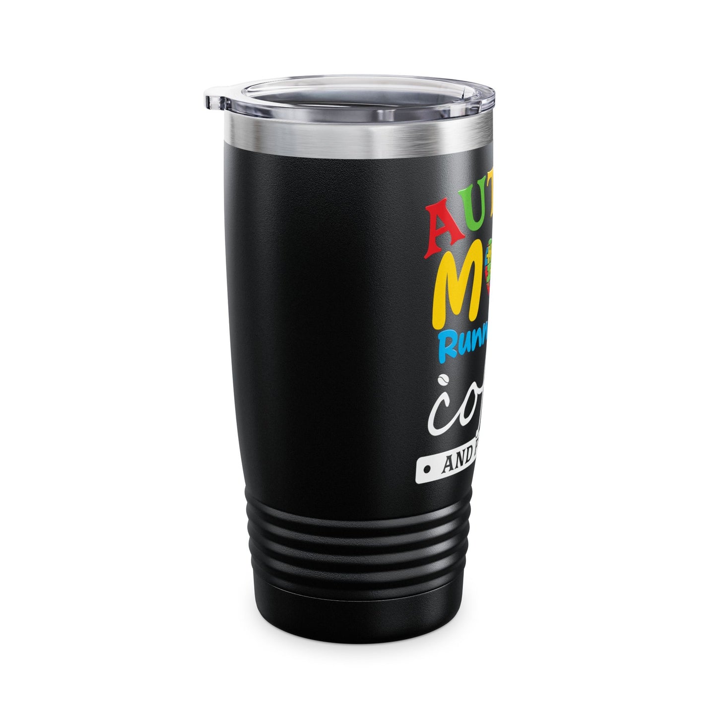 Autism Mom Tumbler, 20oz - Colorful Insulated Travel Mug, Gift for Parents, Coffee Lover, Awareness Support, Mother's Day Gift