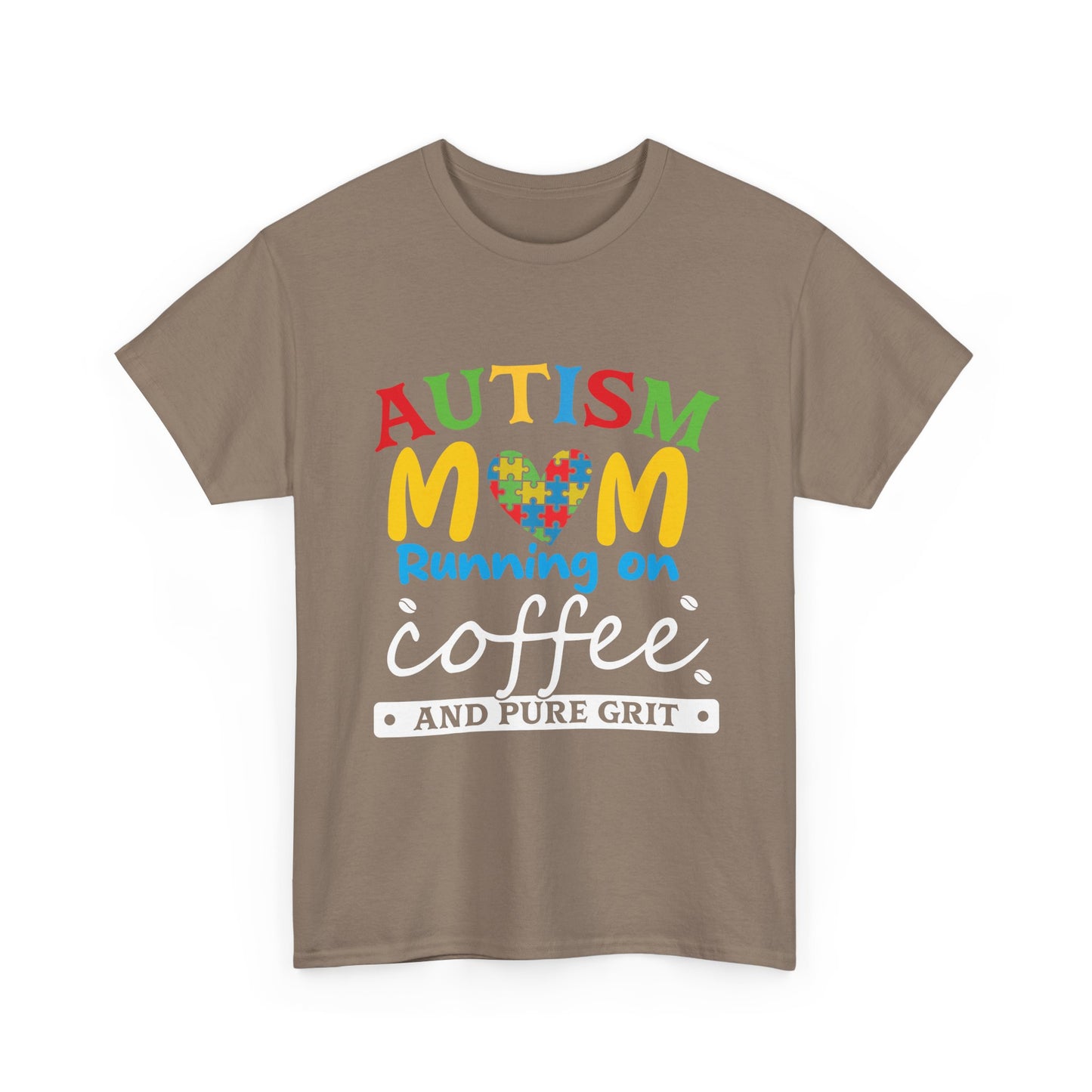 Autism Mom - Runs On Coffee Tee, Autism Awareness Shirt, Support Shirt, Special Needs Mom, Autism Tee