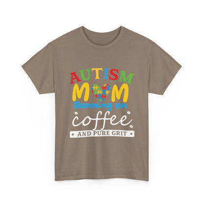Autism Mom - Runs On Coffee Tee, Autism Awareness Shirt, Support Shirt, Special Needs Mom, Autism Tee