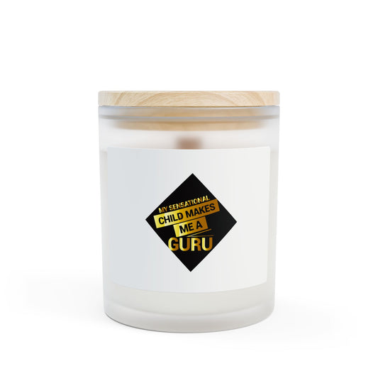 Frosted Glass Candle, Sensational Gift for Parents, Home Decor, Cozy Vibes, Aromatherapy