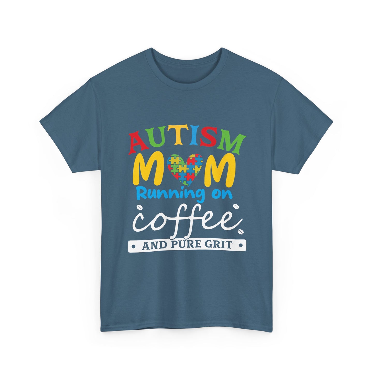 Autism Mom - Runs On Coffee Tee, Autism Awareness Shirt, Support Shirt, Special Needs Mom, Autism Tee