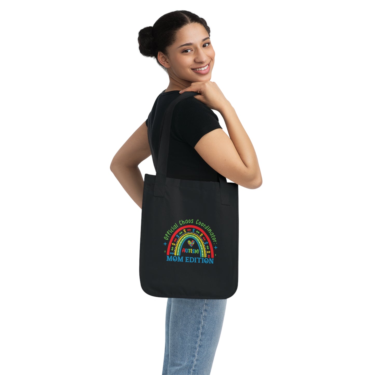 Autism Mom Tote Bag | Eco-Friendly Canvas Bag for Moms | Gift for Special Needs Parents | Shopping, Beach, or Diaper Bag