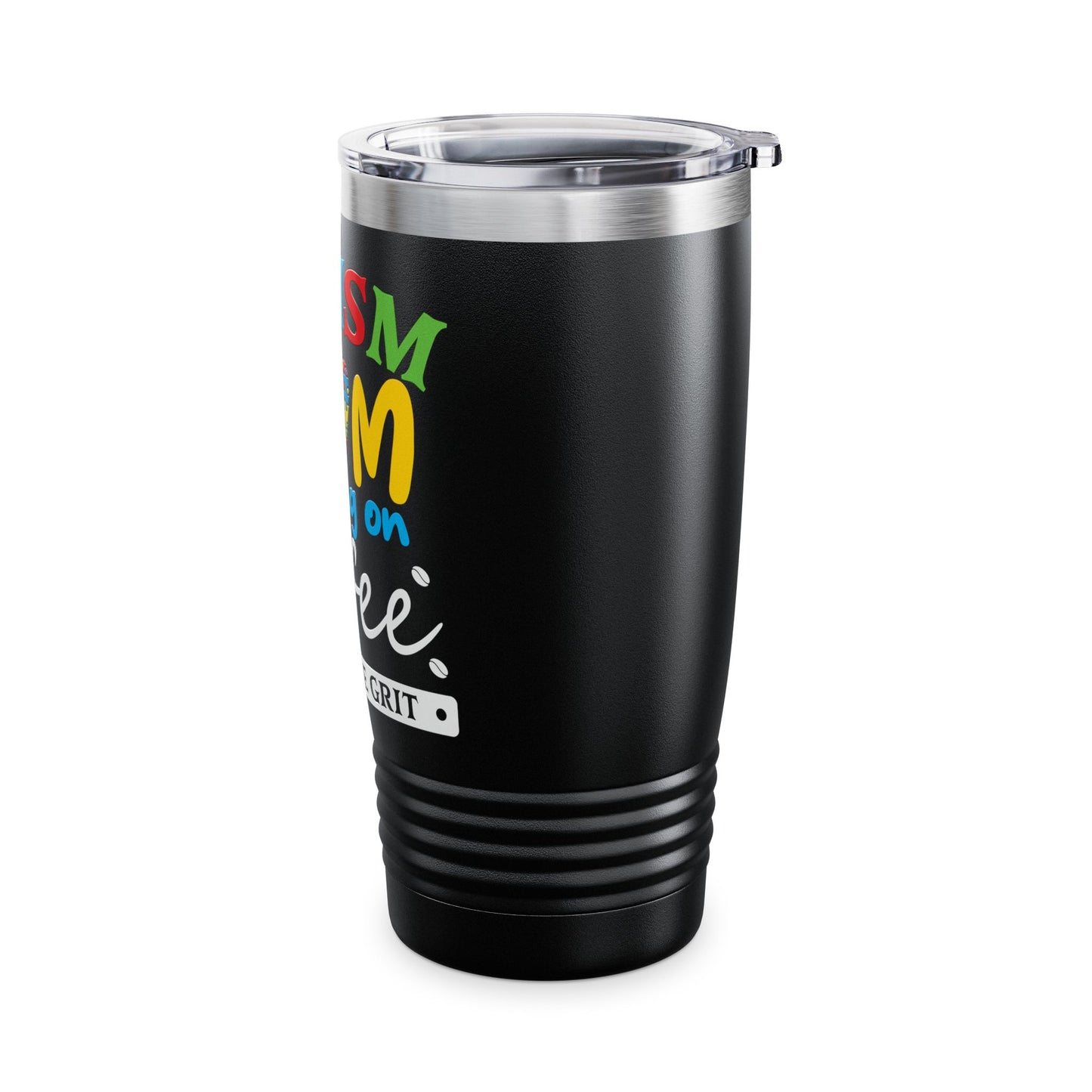 Autism Mom Tumbler, 20oz - Colorful Insulated Travel Mug, Gift for Parents, Coffee Lover, Awareness Support, Mother's Day Gift