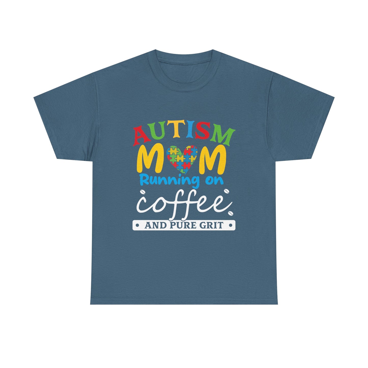 Autism Mom - Runs On Coffee Tee, Autism Awareness Shirt, Support Shirt, Special Needs Mom, Autism Tee