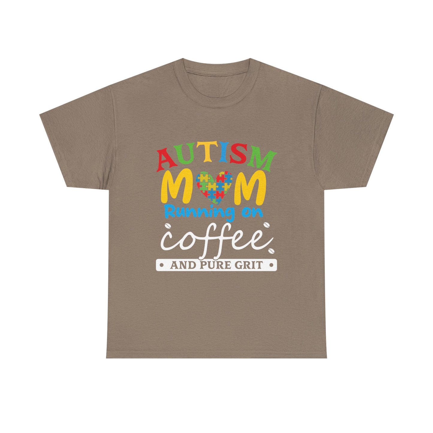 Autism Mom - Runs On Coffee Tee, Autism Awareness Shirt, Support Shirt, Special Needs Mom, Autism Tee