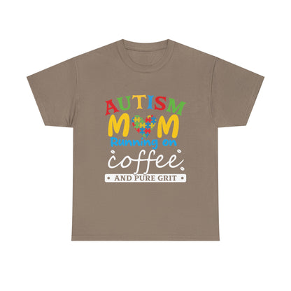 Autism Mom - Runs On Coffee Tee, Autism Awareness Shirt, Support Shirt, Special Needs Mom, Autism Tee