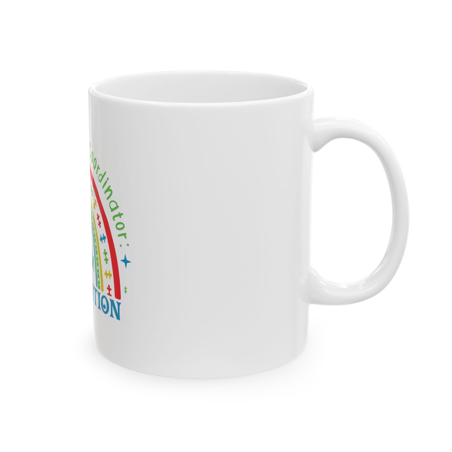 Autism Mom Ceramic Mug — "Official Chaos Coordinator" Ceramic Coffee Cup (11oz/15oz)
