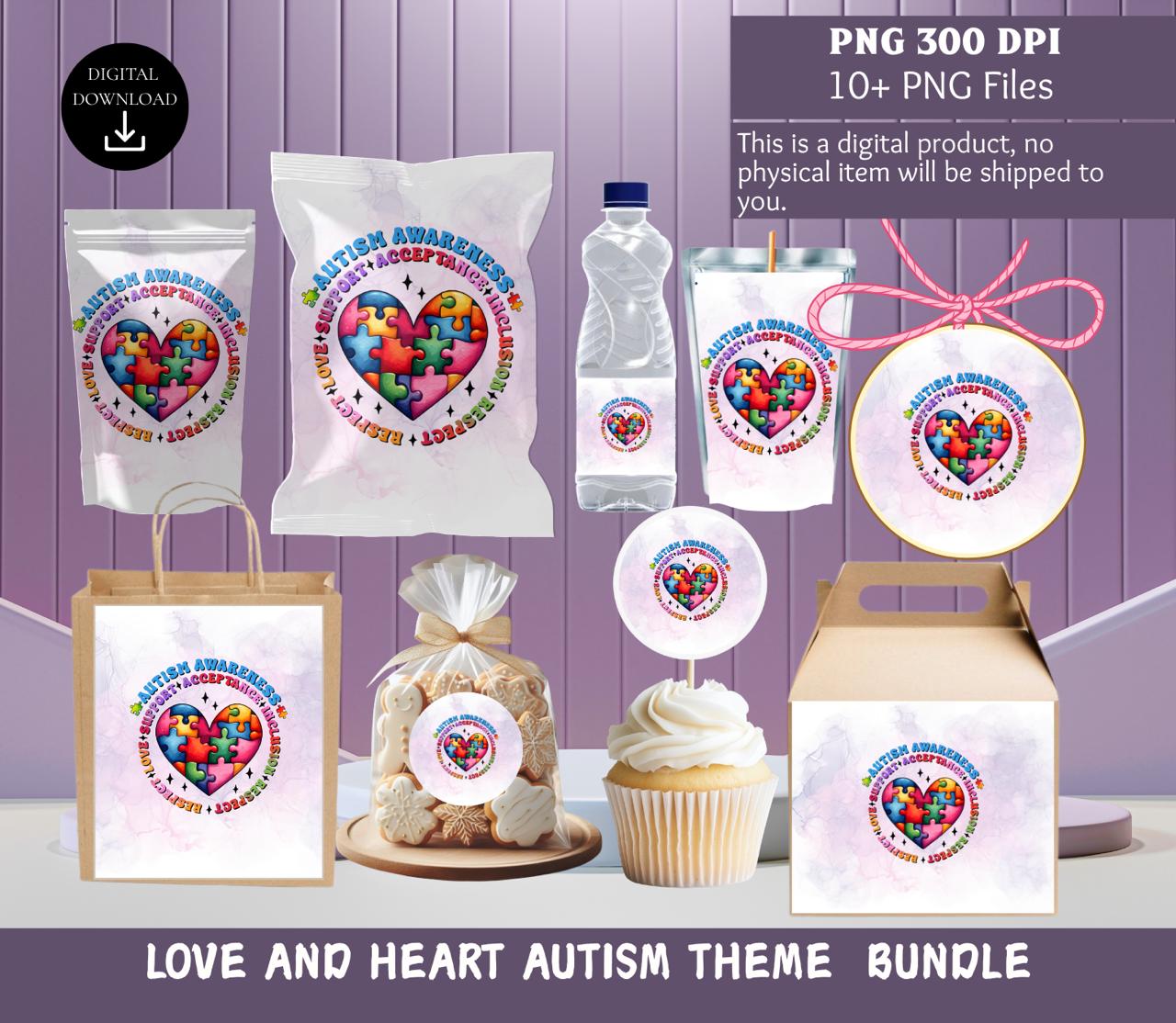 Autism Awareness - Love Puzzle Party Bundle