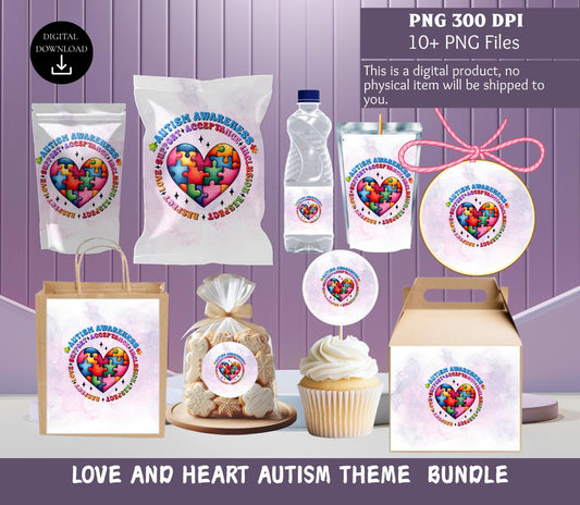 Autism Awareness - Love Puzzle Party Bundle